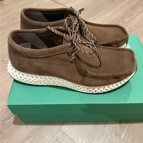 adidas Brown Loafers with White Soles main image 4